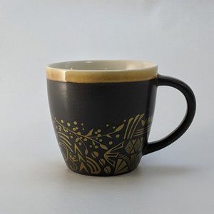 Collectible Starbucks New Bone China Mug, Brown and Gold